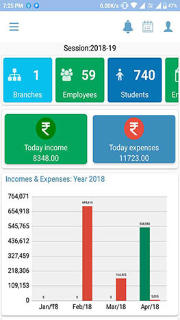 mobile app screenshot of stemstech erp app
